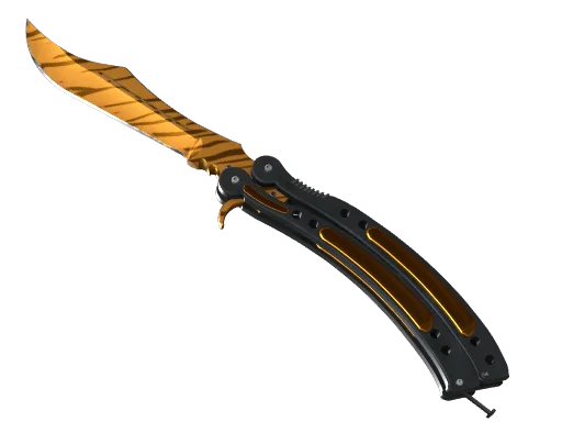 Tiger Tooth Butterfly Knife